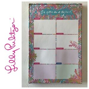 Lilly Pulitzer Weekly Desk Pad in Totally Blossom Print. NWOT